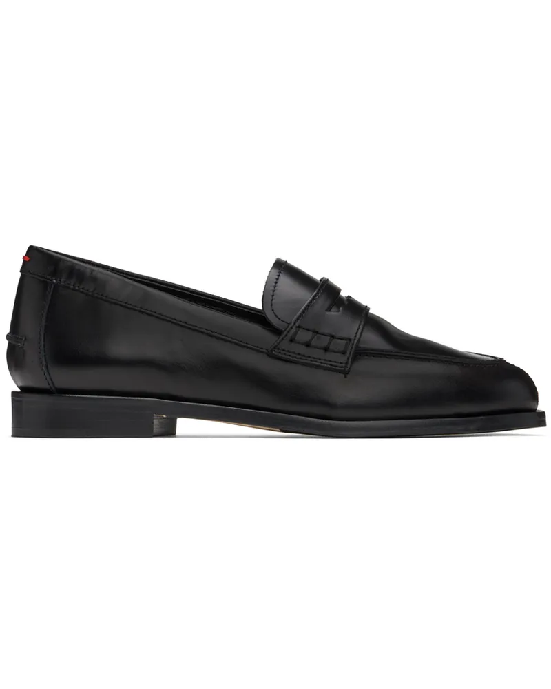 aeyde Black Oscar Loafers Black