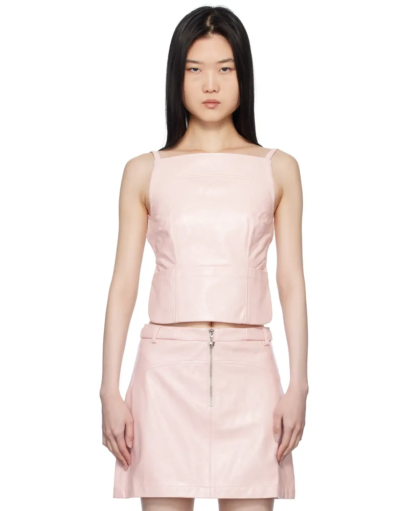 Sandy Liang Pink Kiki Top Pale