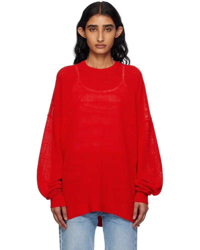 FRANKIE Shop Red Basel Crewneck Sweater 700