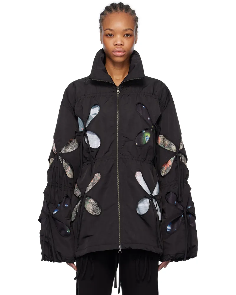 J.KIM Black Anton Belinskiy Edition Bale Windbreaker Jacket Black