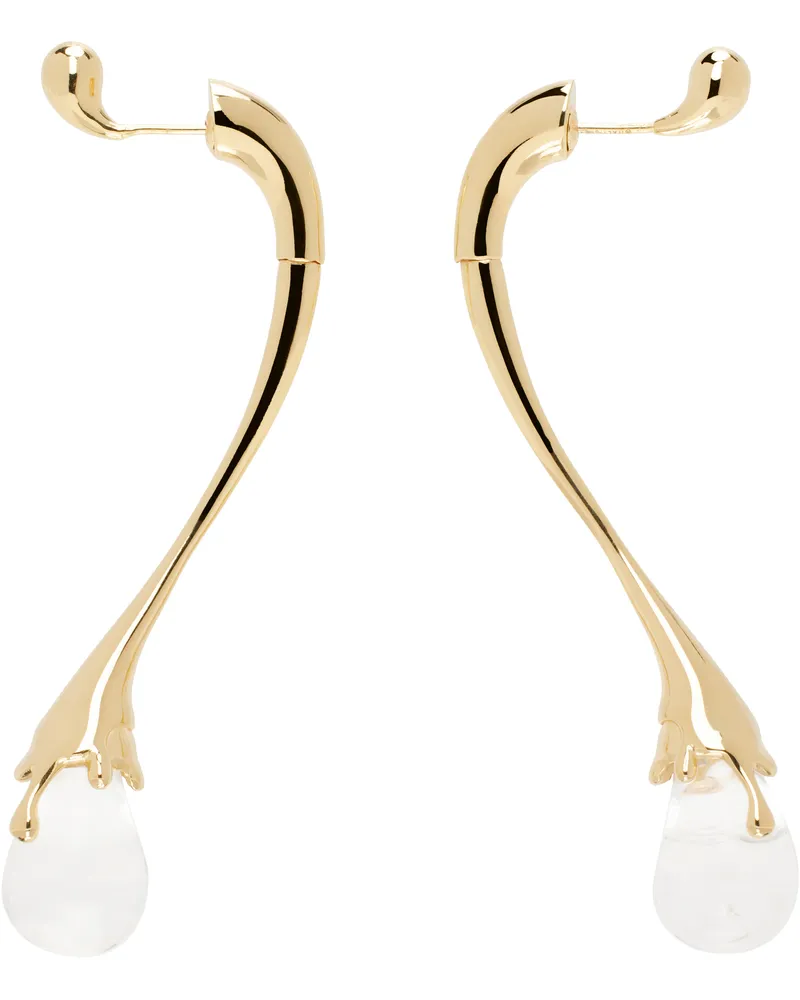 Bottega Veneta Gold Drop Earrings 9920