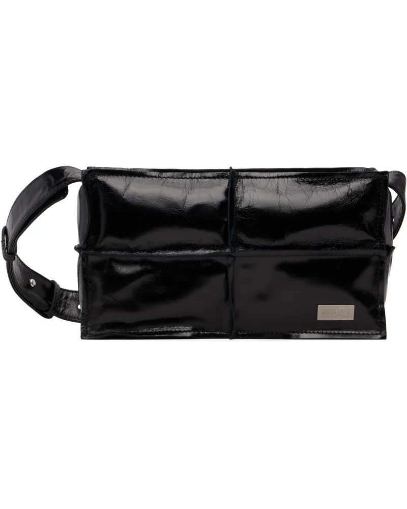 Maison Margiela Black Wrinkled Leather Bag T8013