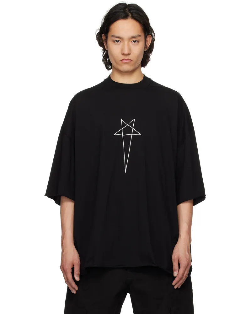 DRKSHDW by Rick Owens Black Hollywood Tommy T-shirt 0911