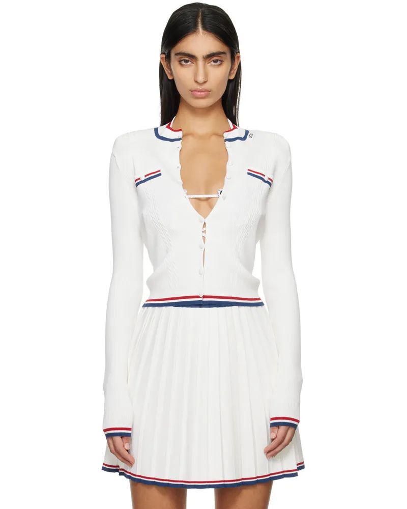 GCDS White Padded Cardigan 15
