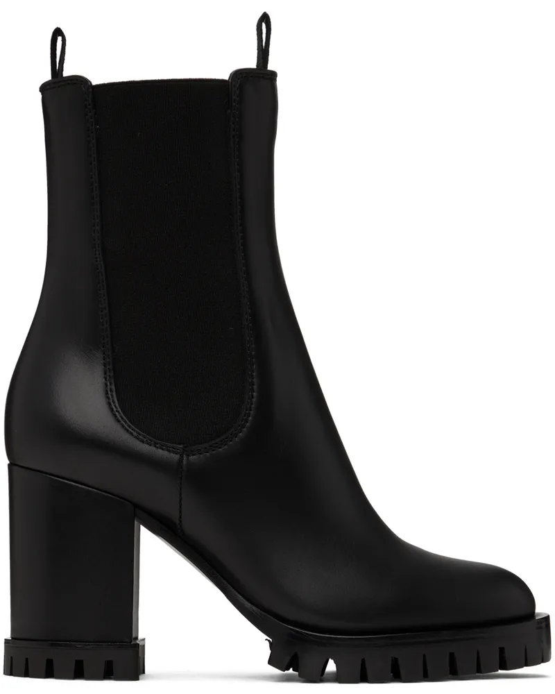 Gianvito Rossi Black Chester 70 Chelsea Boots Black