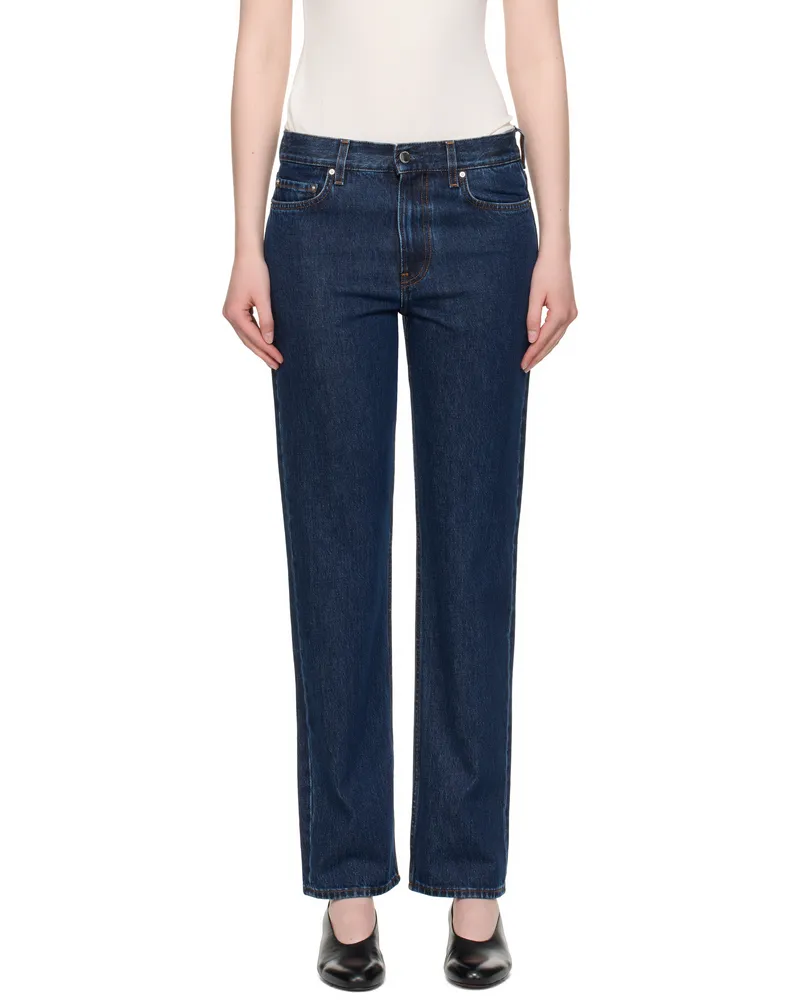 Totême Indigo Low Straight Jeans Indigo