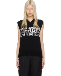 Maison Margiela Black Graphic Vest Black