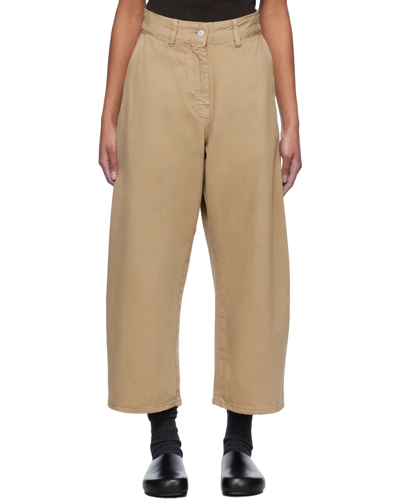 Studio Nicholson Tan Chalco Jeans Parcel