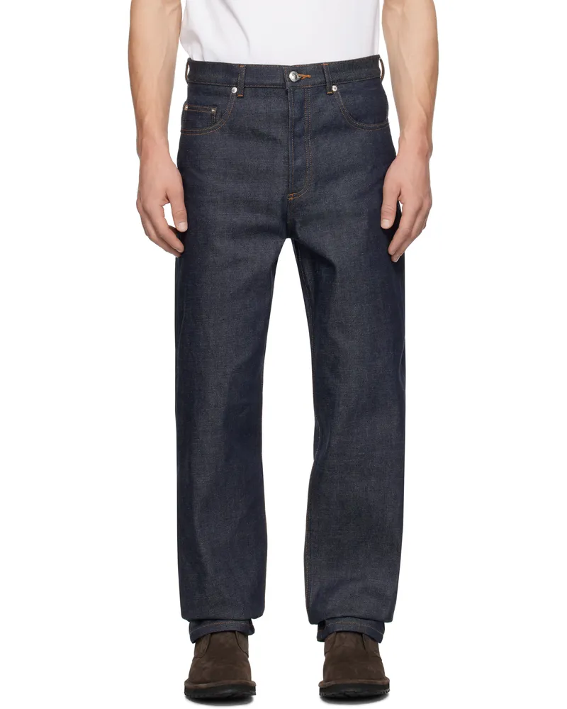 A.P.C. Navy Fairfax Jeans Iai