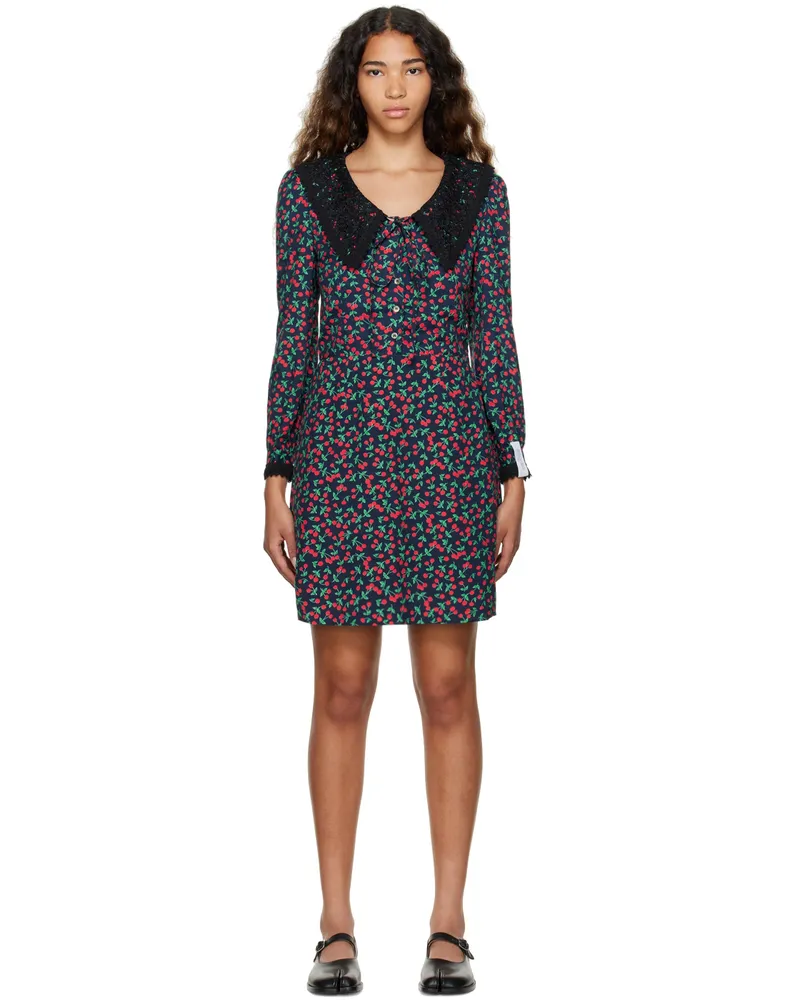 Rokh Navy Cherry Minidress 87navycherry