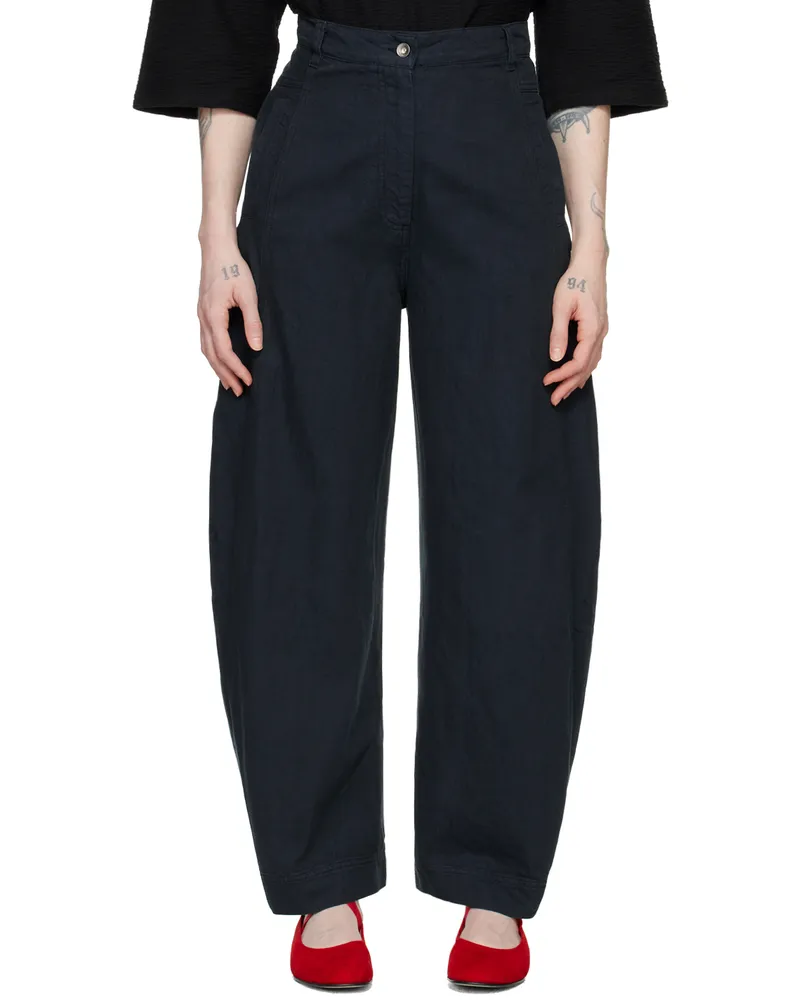 Henrik Vibskov Navy Post Jeans Navy