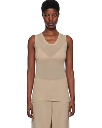 Lauren Manoogian Beige Super Fine Tank Top Aantique