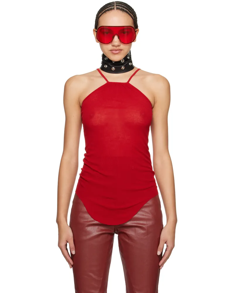 Rick Owens Red Skorpio Tank Top 03