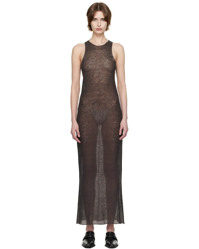 Gabriela Coll Garments Grey No.303 Maxi Dress 74-