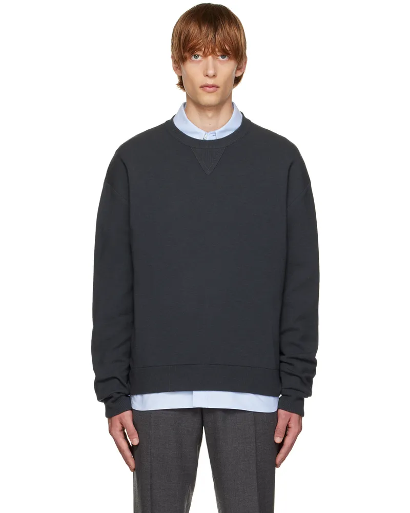 SOLID HOMME Gray Wool Sweater 603g