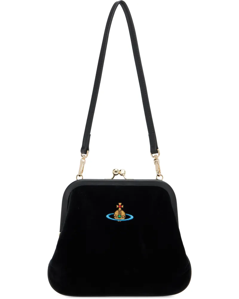 Vivienne Westwood Black Vivienne Clutch Bag N401