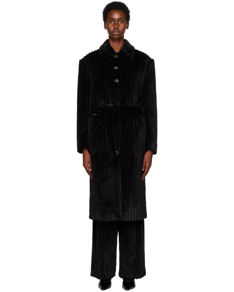 RECTO Black Nuit Coat Black