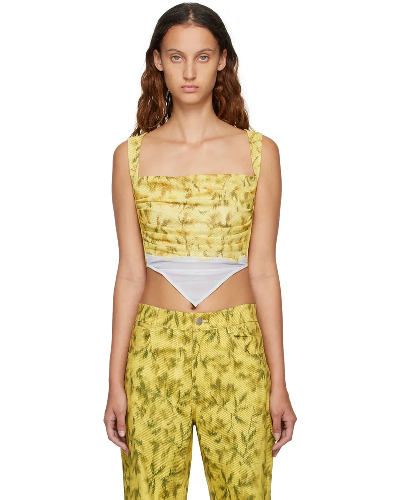 Miaou Yellow Tati Tank Top Saint