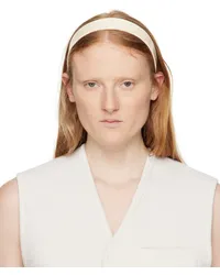 Sophie Buhai Off-White Thin Bessette Headband Ivory