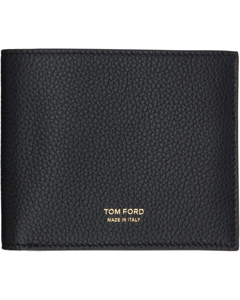 Tom Ford Black Grain Leather Classic Bifold Wallet 1n001black