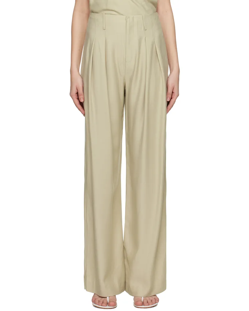 bec & bridge Beige Anka Trousers Pumice