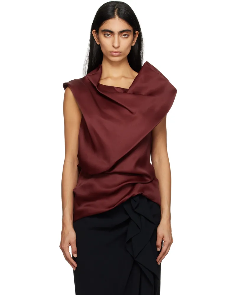 KHAITE Red Luola Top 524