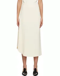 Totême Beige Draped Circle Midi Skirt Blush