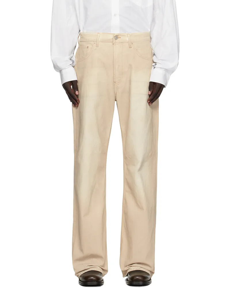 Acne Studios Beige Faded Jeans Ae0
