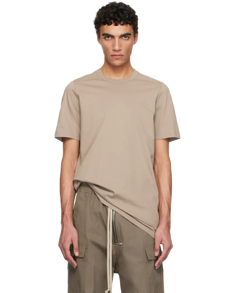 Rick Owens Taupe Hollywood Level T-shirt 64