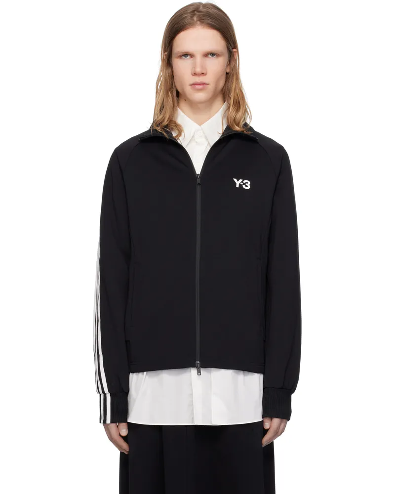 Y-3 Black 3-Stripes Track Jacket Black