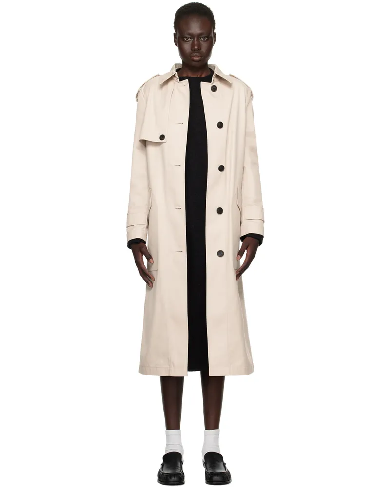 Mackage Beige Akili Trench Coat C0281