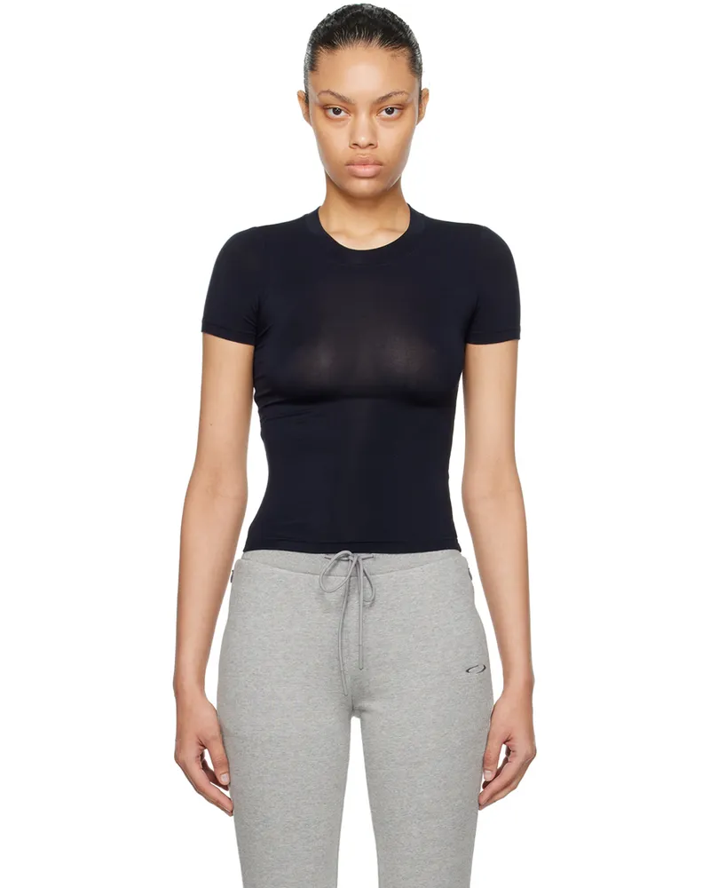 Fax Copy Express Black Crewneck T-Shirt Black
