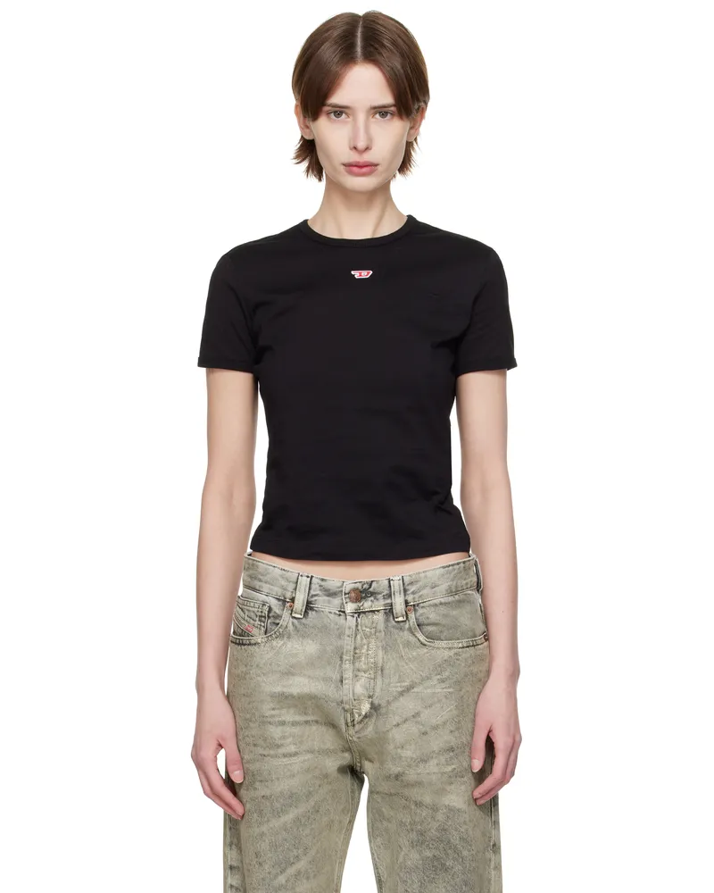 Diesel Black T-Uncutie-Long-D T-shirt 9xx
