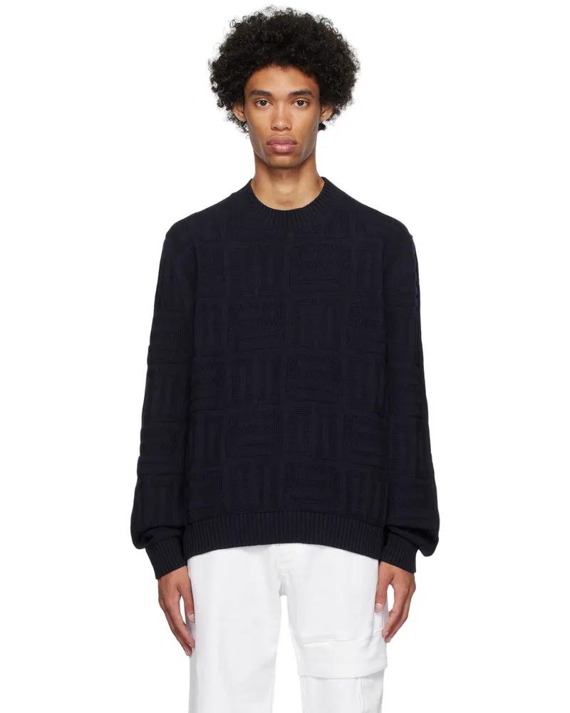 AMBUSH Navy Monogram Sweater Salute