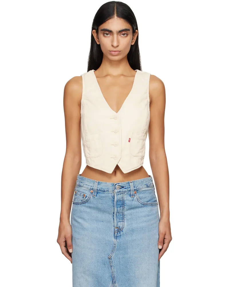Levi's Off-White Tailored Vest White