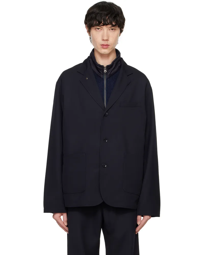 nanamica Navy Cavalry Twill Club Blazer N