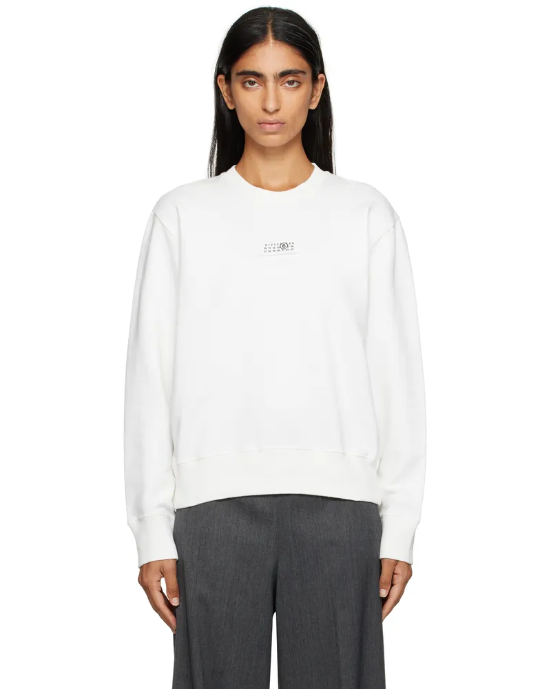 Maison Margiela Off-White Logo Patch Sweatshirt 101