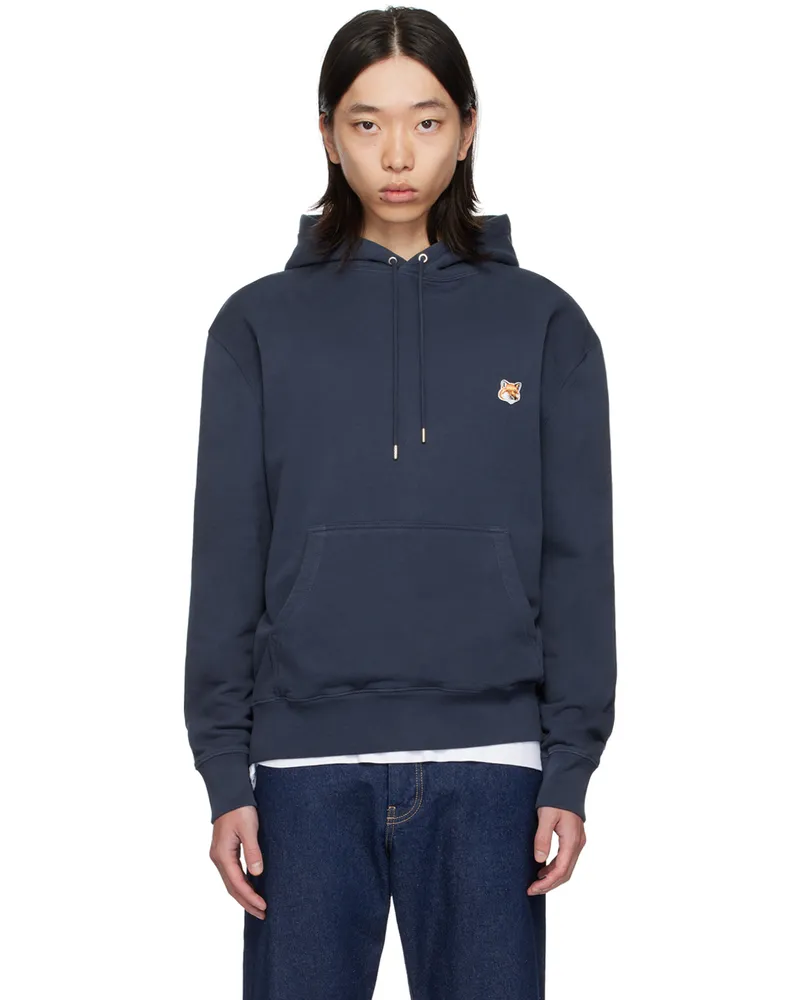 Kitsuné Navy Fox Head Hoodie P476