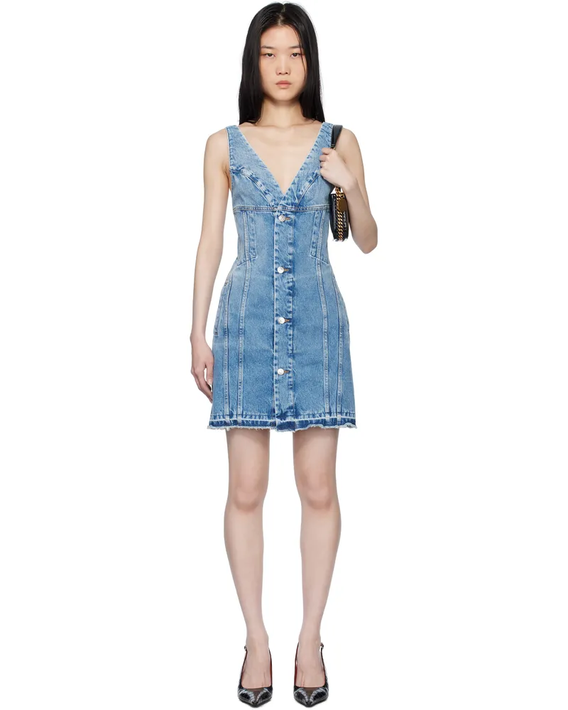 Stella McCartney Blue Vintage Wash Denim Minidress 4590