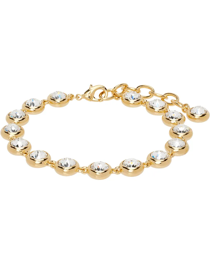 Amina Muaddi Gold Iris Anklet Gold