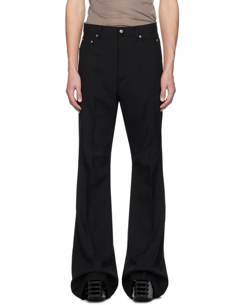 Rick Owens Black Porterville Bolan Bootcut Trousers 09