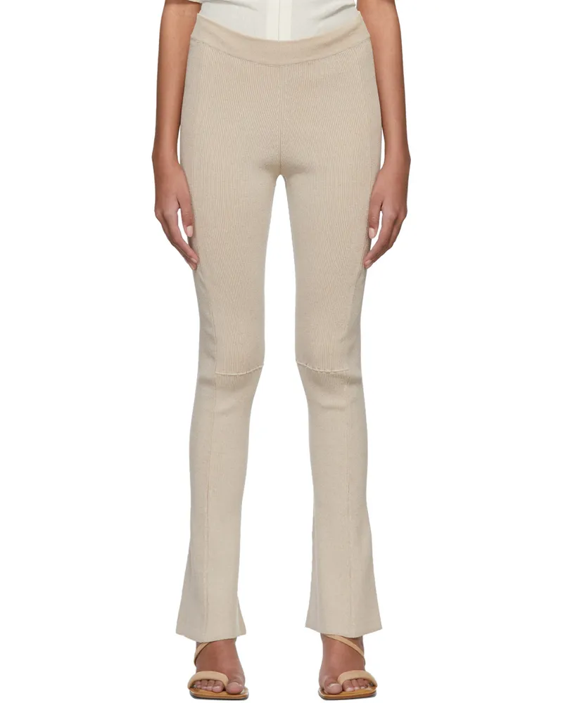 Jacquemus Beige 'Le Pantalon Baunhila' Trousers 130