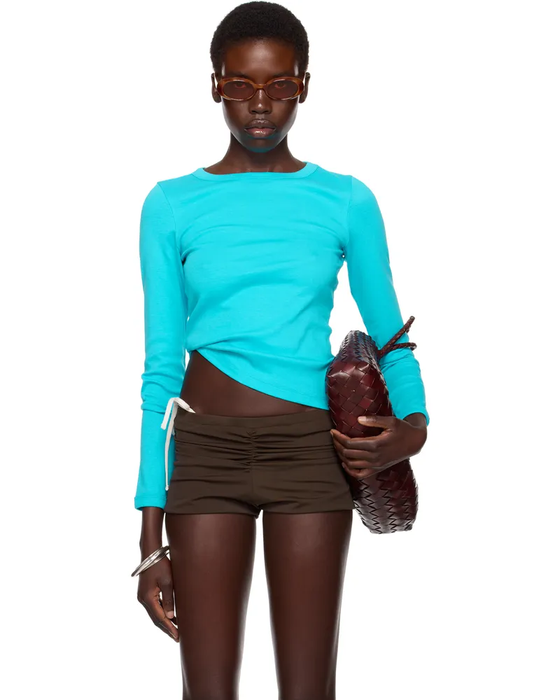 Flore Flore SSENSE Exclusive Blue Max T-shirt Scuba