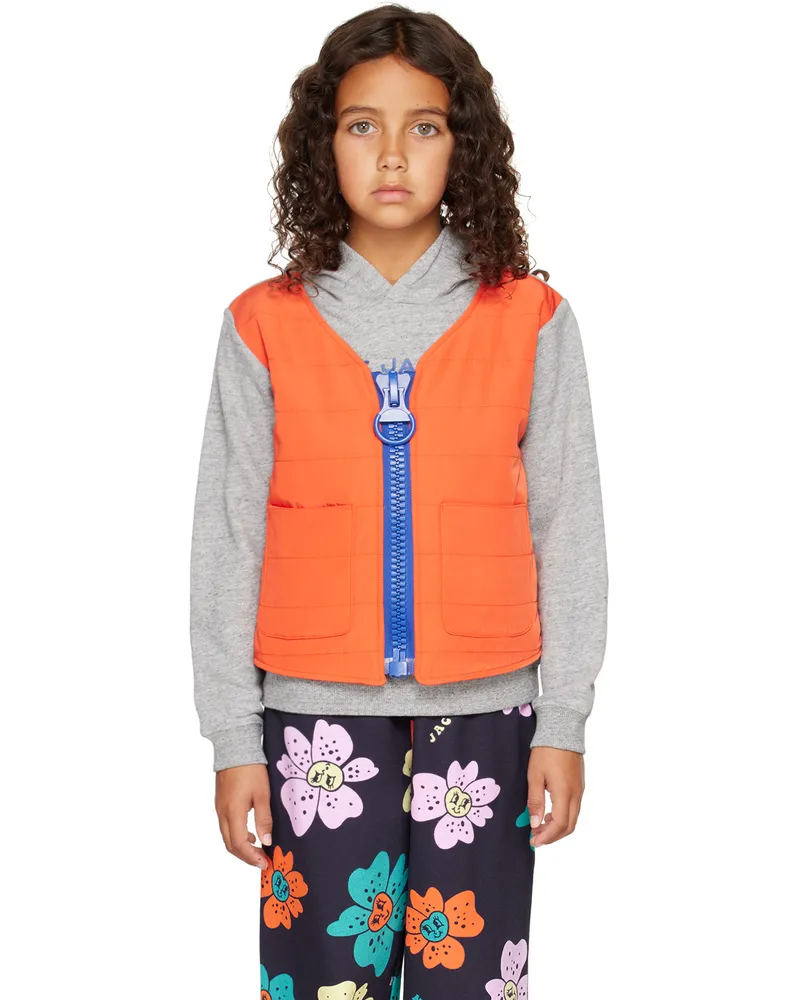 Marc Jacobs Kids Gray Layered Hoodie A35