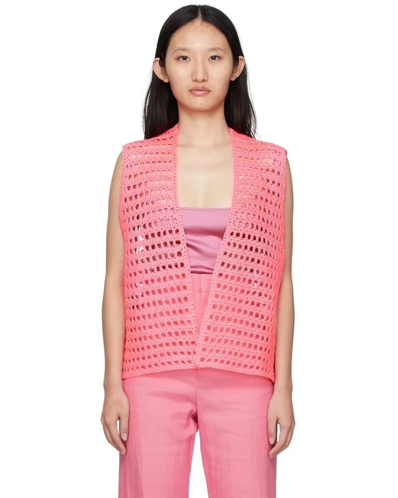 Jacquemus Pink Crochet Vest 430