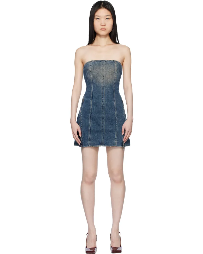 ksubi Blue Avenue Dress Sandstorm Denim Minidress Denim