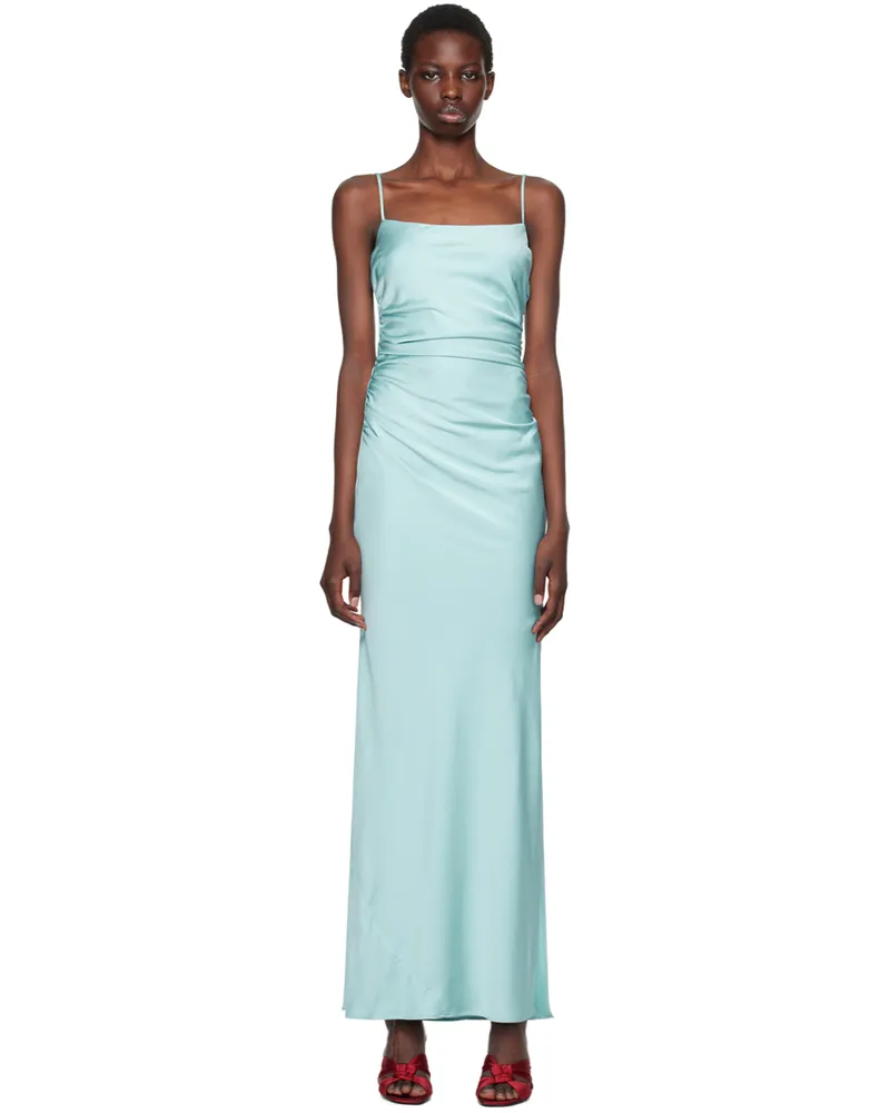 bec & bridge Blue Emilia Scoop Neck Maxi Dress Duck