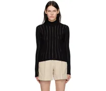 Black High-Neck Blouse