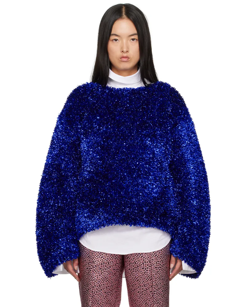 Dries van Noten Blue Tinsel Sweater 512