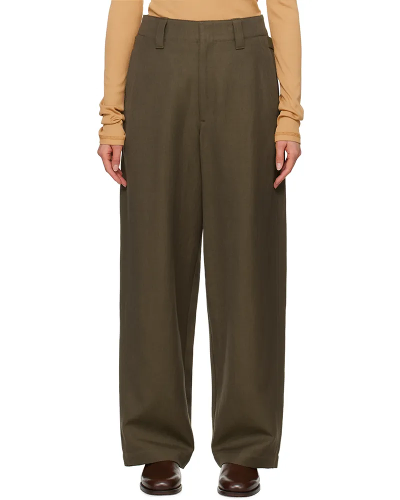 Christophe Lemaire Brown Maxi Trousers Br441